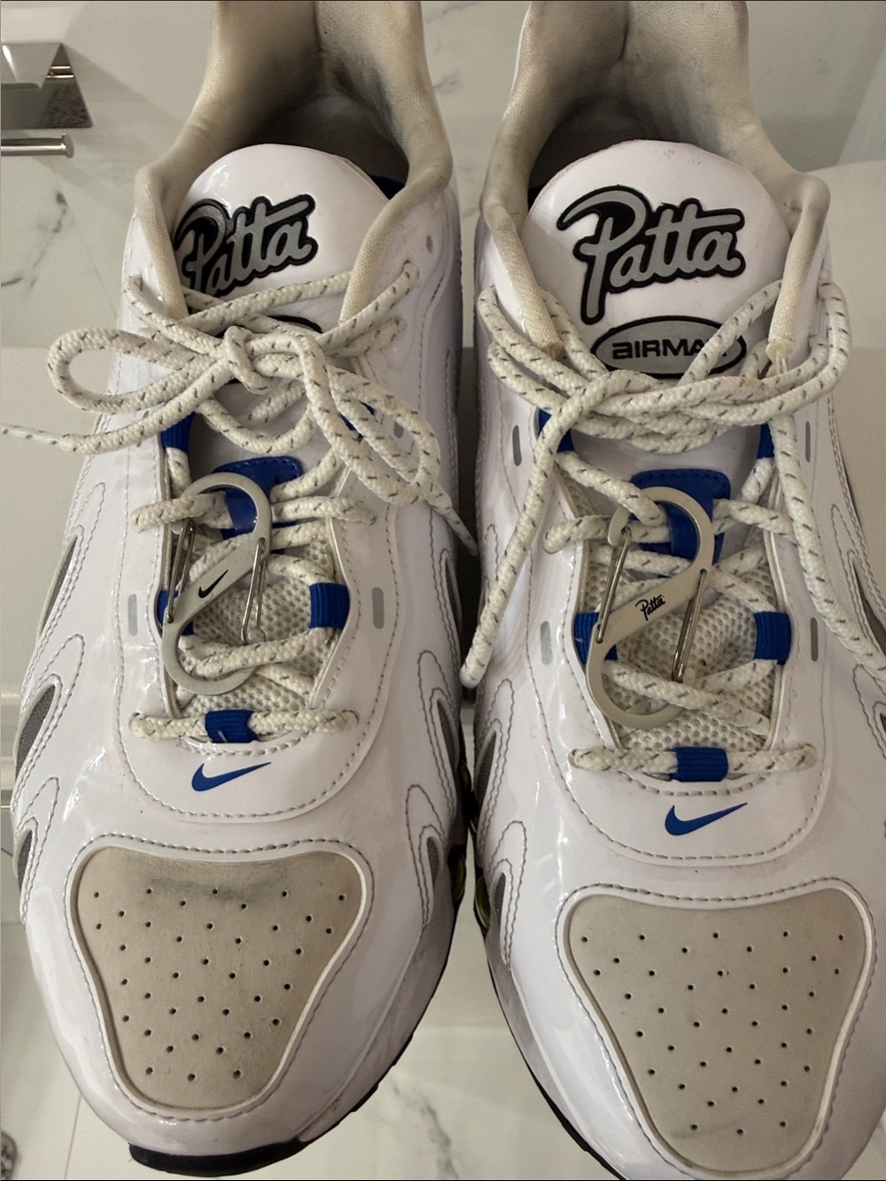Nike x Patta Air Max Dn8 SP White Game Royal IB4029-100 Size 13